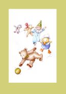 "The Chase" watercolour Greetings card